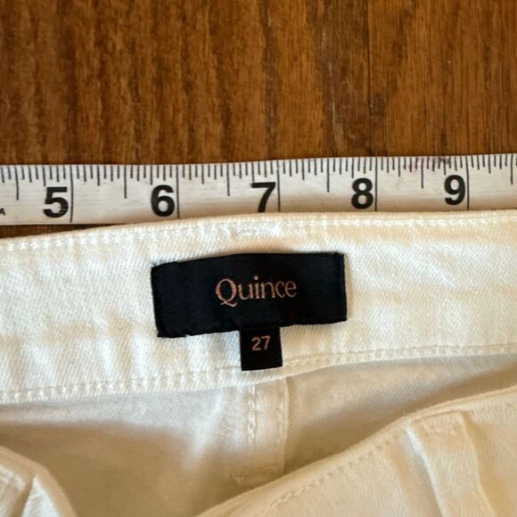 Quince NWT Luna stretch flare jeans white size 27 - Picture 6 of 14